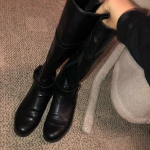 Tall black boots